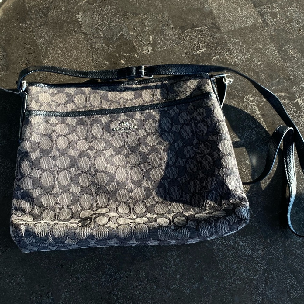 Coach Dark Gray Crossbody Bag